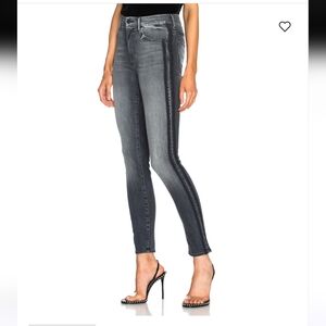 Women's Mother High Waisted Looker Gray/Black Jeans